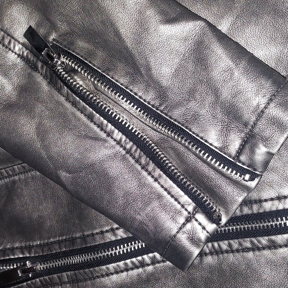 Baccini faux leather moto jacket - Picture 10 of 10